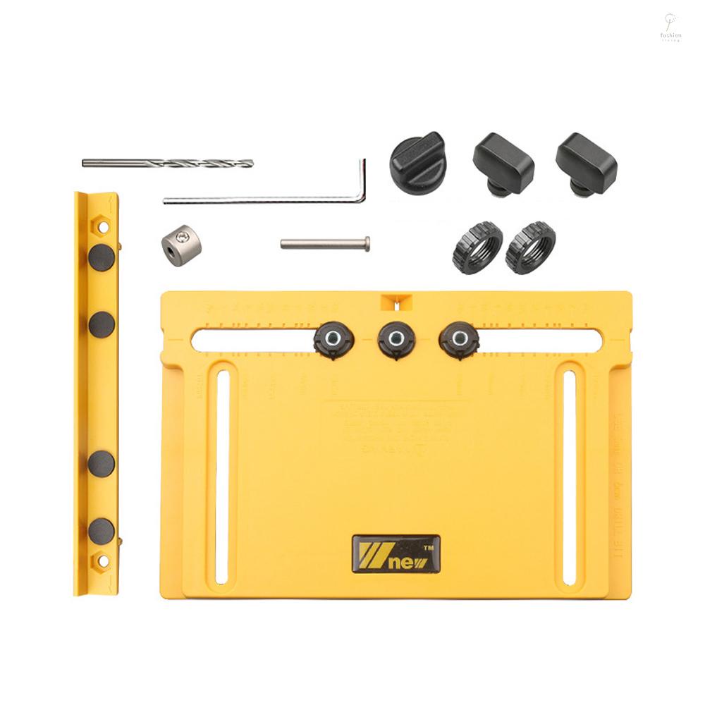 FLP Hardware Jig Template Tool Adjustable Dowel Drilling Guide Woodworking Punch Locator