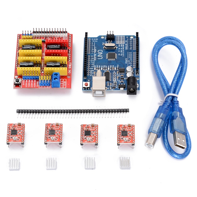 V3.0 Engraver CNC Shield+Board + A4988 Stepper Motor Driver Row Needles ...