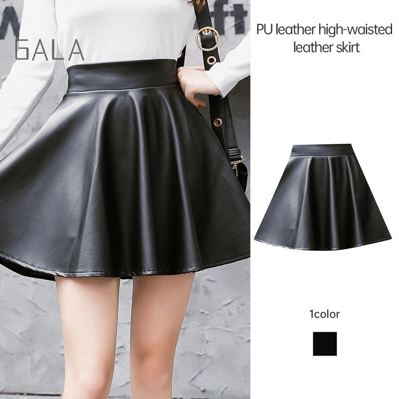 2023 Autumn New Pu Leather Skirt Women Sexy Diamond Grid Hollowed Out PU Skirt Outwear Nigh Club Lady Skirts Mini Mujer main image 1