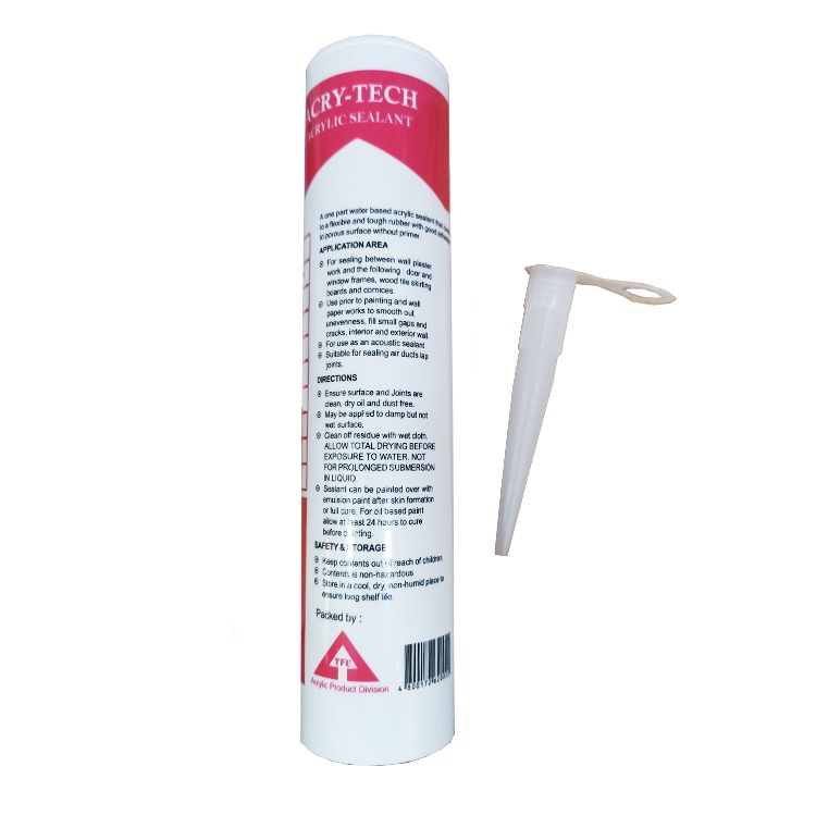 ACRYTECH Acrylic Silicon Silicone Sealant Paintable 300ml (Expiry Date