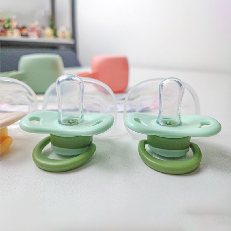 Baby Pacifier Baby Round Head Flat Head Pacifier Plus Pacifier Chain ...