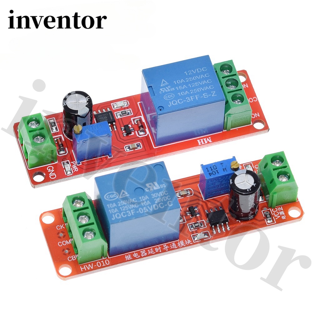NE555 Timer Switch Adjustable Module Time delay relay Module DC 5V ...