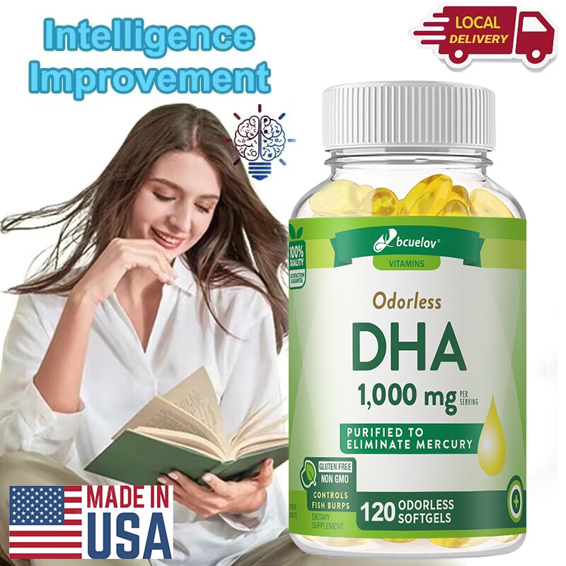 Bcuelov Omega-3 Fish Oil Dietary Supplement – Helps Support Brain and ...