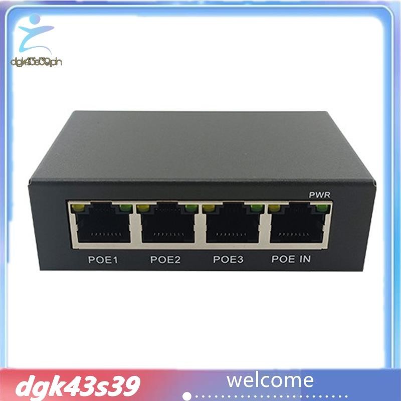 [Pretty] 1 PCS 4 Port Gigabit POE Extender 100/1000M Network Switch ...