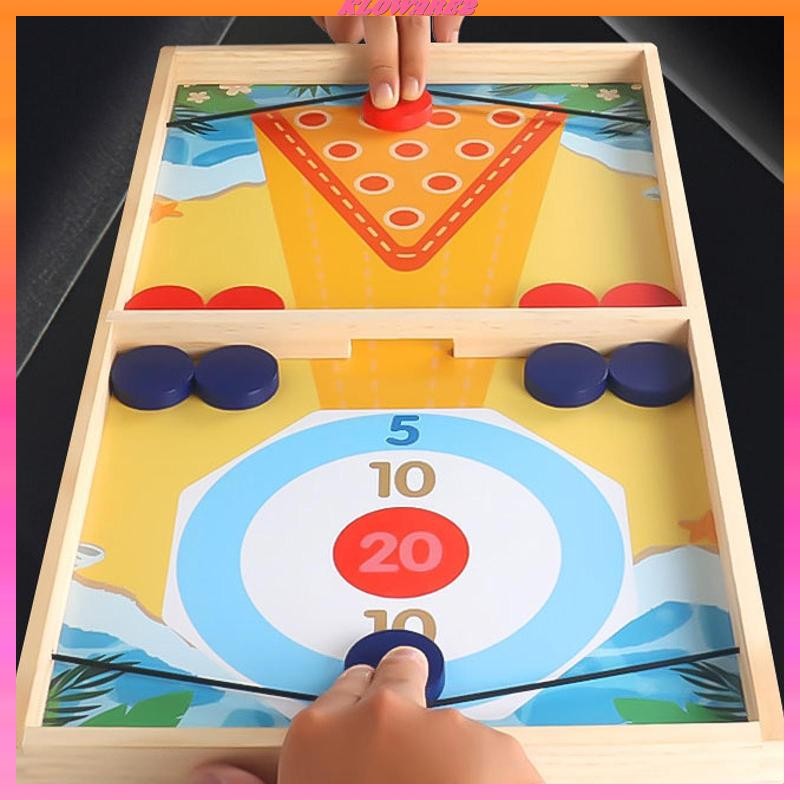 [Kloware2] Fast Puck Game Table Hockey Game Family Game Funny 3 in 1 ...