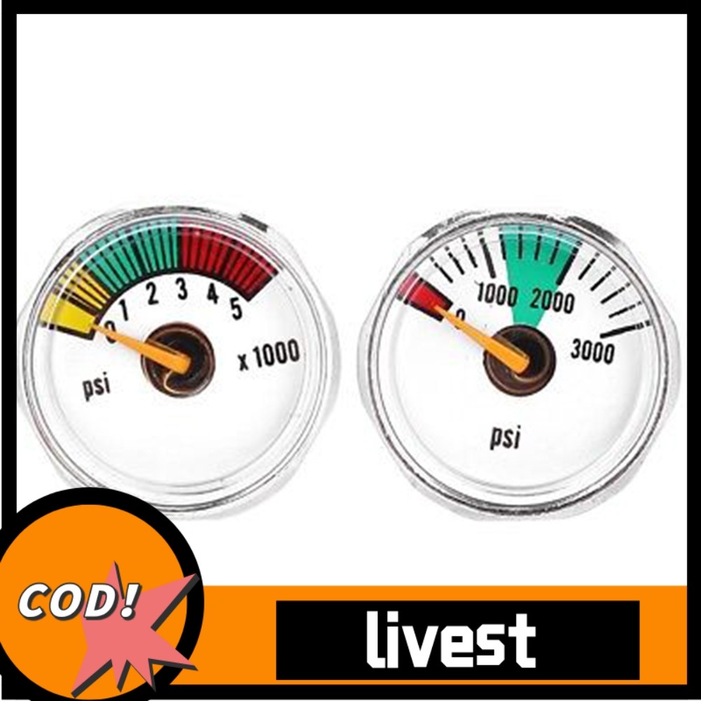 Livest/ 3000psi / 5000psi 1/8NPT Mini Gauge Manometer for PCP | Shopee ...