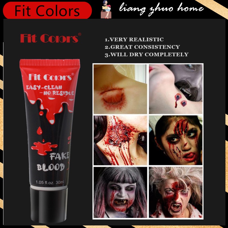 Fit Colors Halloween Realistic Fake Blood 3 Colors Plasma Ghost ...