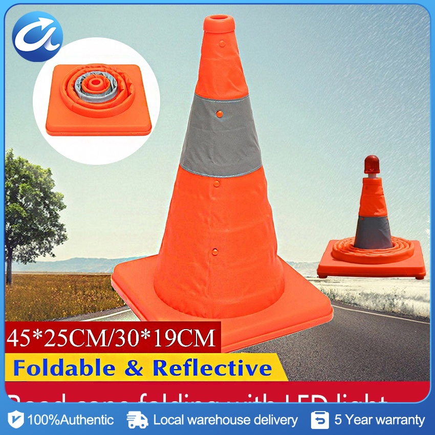 45cm Reflective Traffic Cone Body Barricade Warning Sign Road Safety