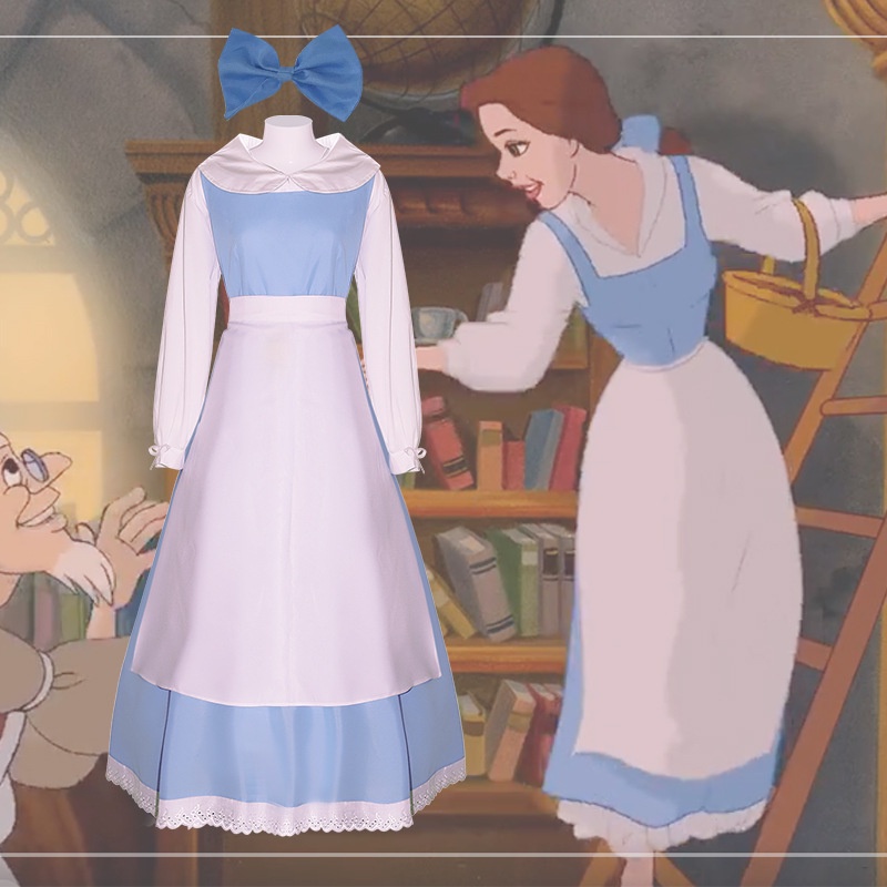 Beauty and the Beast Belle Maid Costume cosplay Costume Princess
