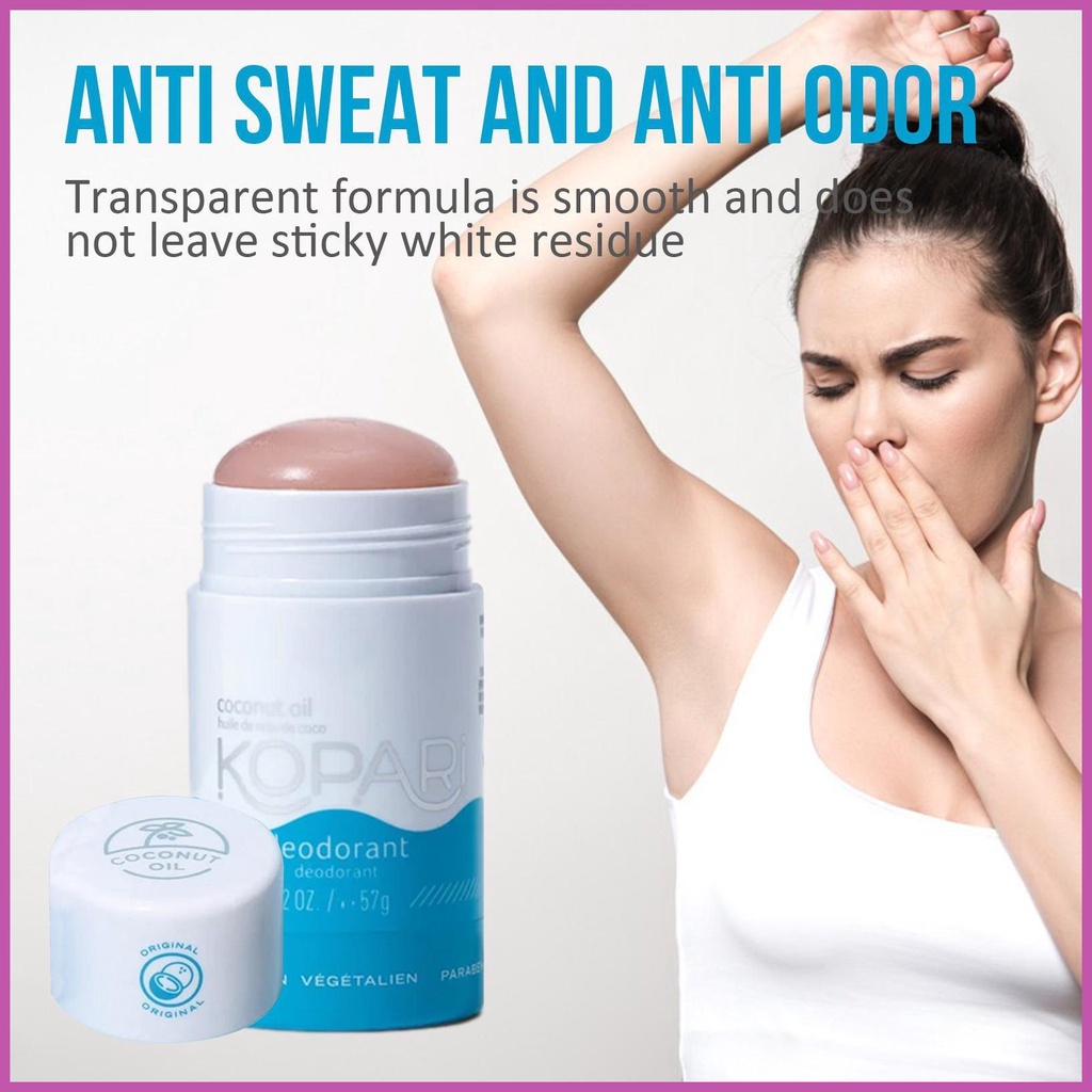 57ml aluminumfree coconut underarm deodorant sweat deodorant stick