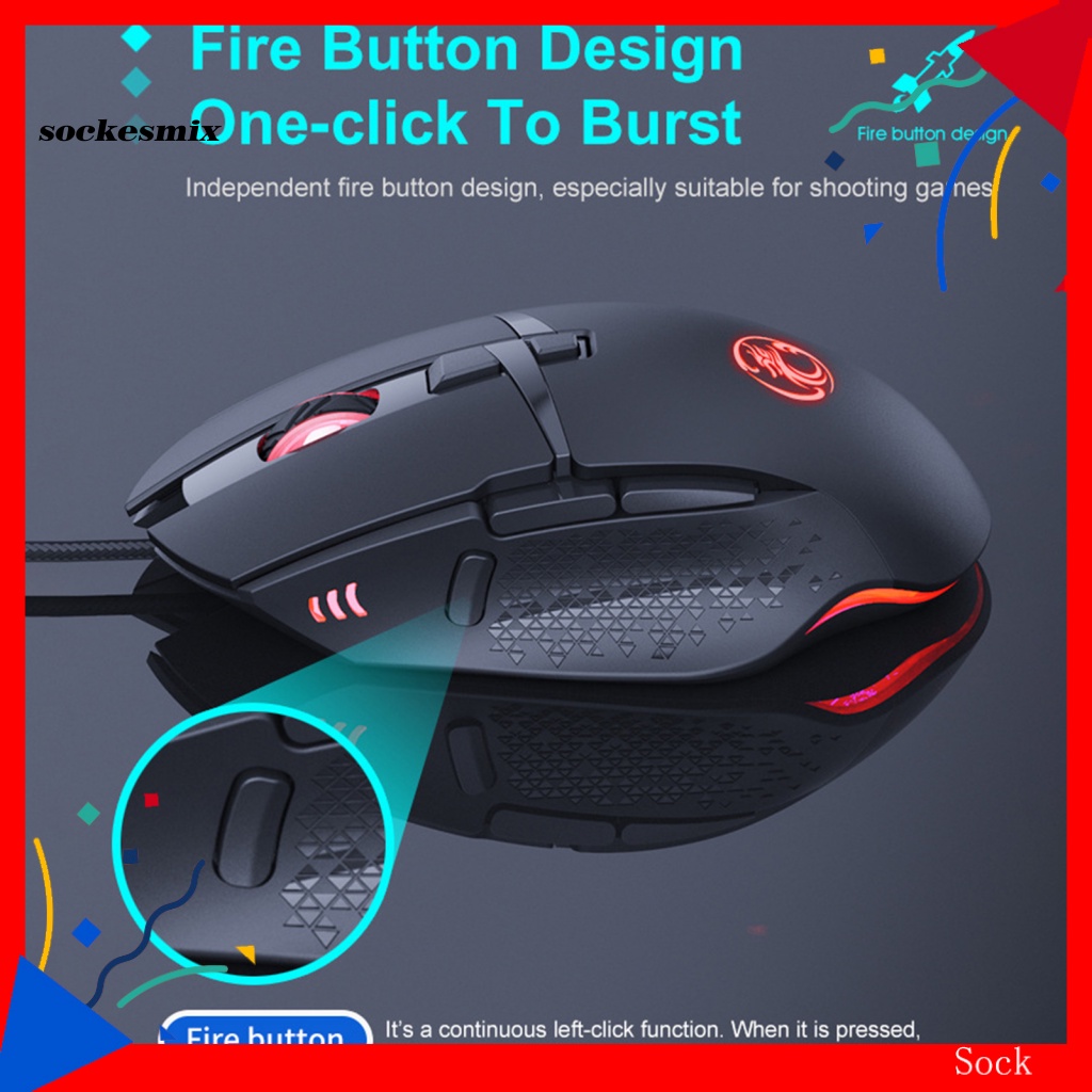 SX IMICE T91 Gaming Mouse Adjustable DPI Compatible ABS Computer Mouse