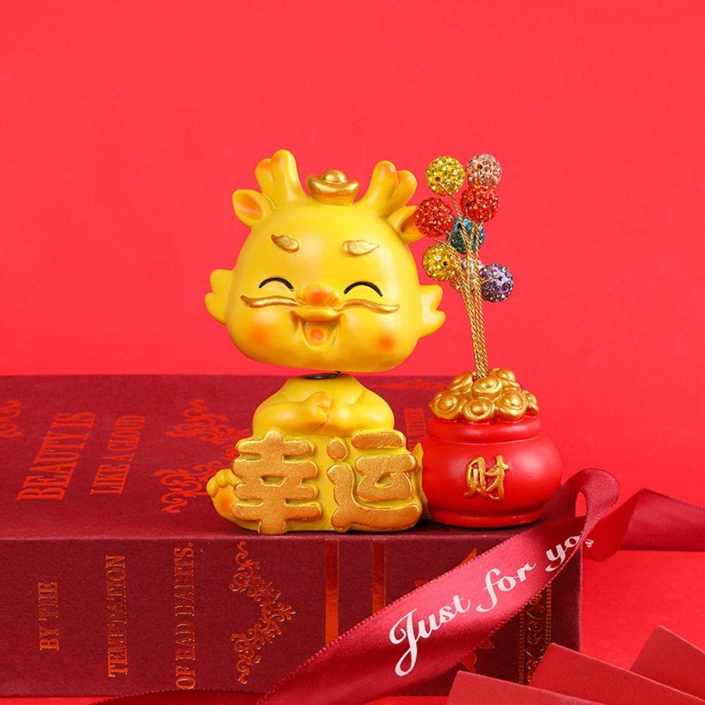 HUMAO 2024 Dragon Doll, Resin Statue China-Chic Doll 2024 Year ...