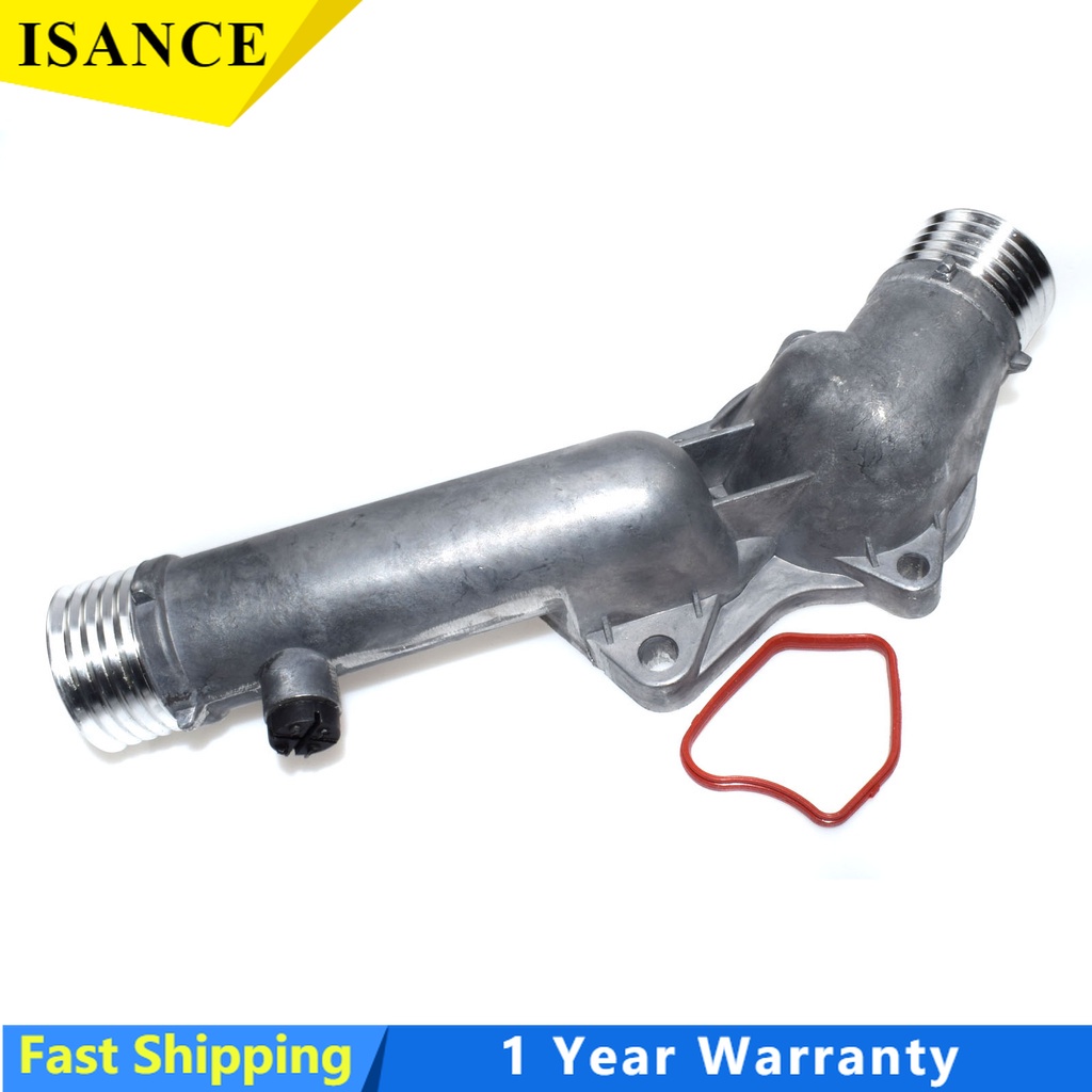 Aluminum Engine Coolant Cooling Thermostat Housing For BMW 528I E39