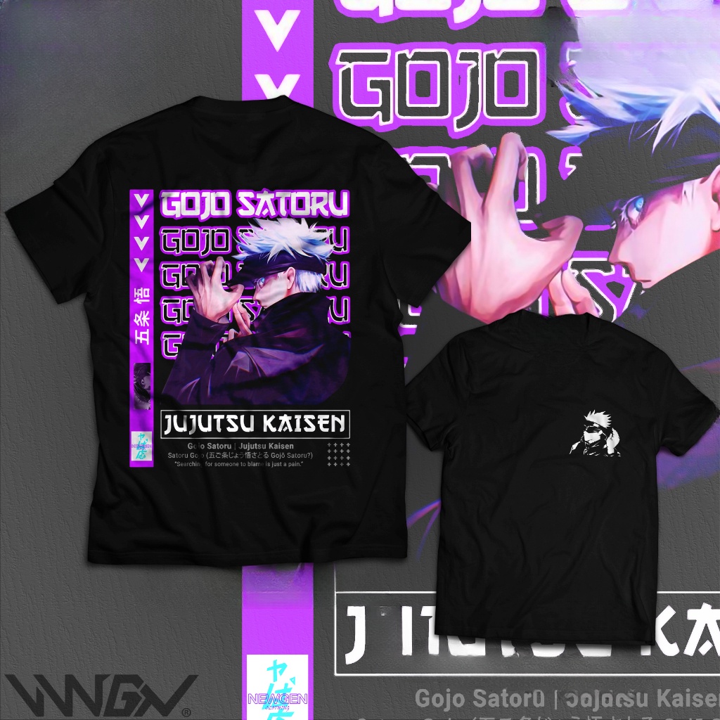 NEWGEN® Clothing Tshirt "Gojo Saturo" Jujutsu Kaisen Tshirt is