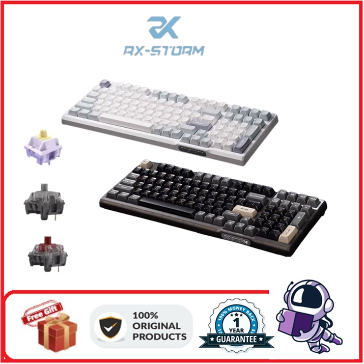 Rxstorm RX980 the three mode backlight RGB mechanical keyboard | Shopee ...