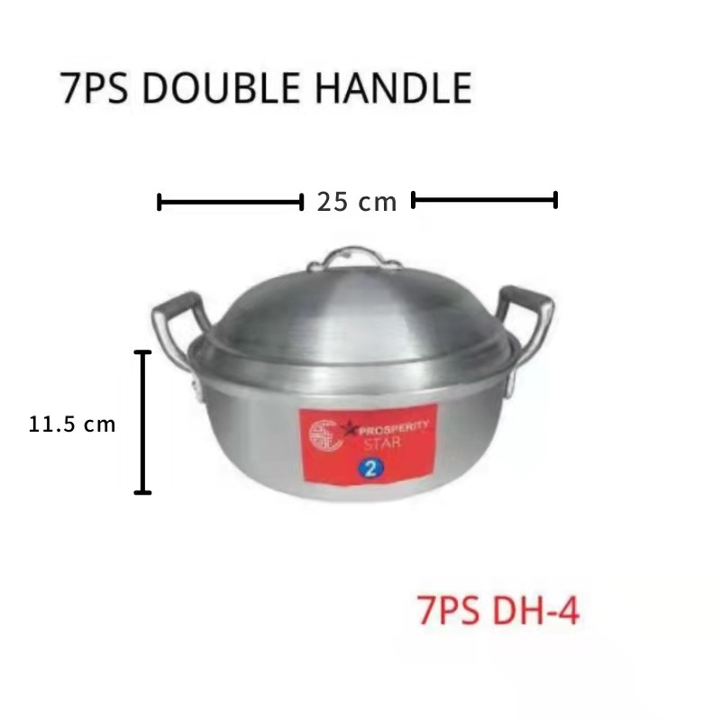 Caldero / Kaldero Flat High Quality 7PS Aluminum Double Handle (1pc ...