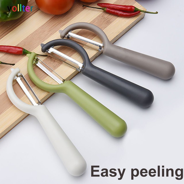 Stainless Steel Fruit Vegetable Peeler Potato Carrot Sugar Cane Scraper ...