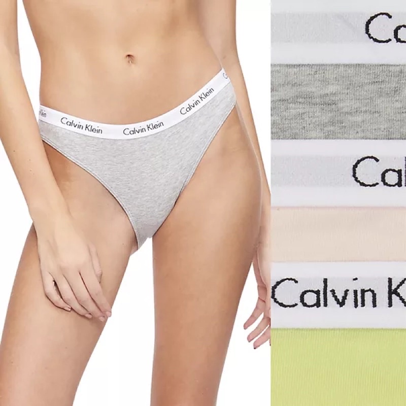Calvin Klein Women's Carousel Cotton 3-Pack Bikini Underwear QD3588 Lingerie