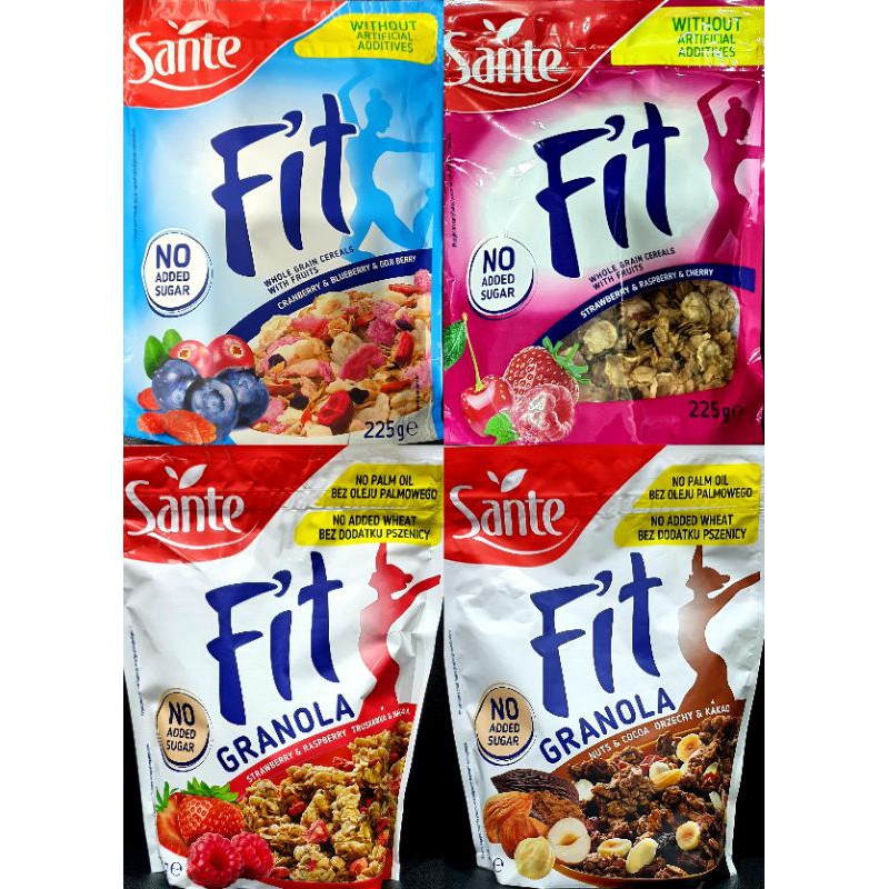 【hot sale】 [NO ADDED SUGAR] SANTE FIT WHOLE GRAIN CEREALS WITH FRUITS