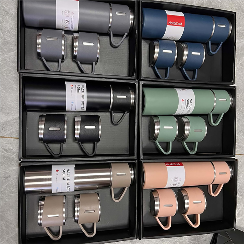 500ml 304 Stainless Steel Thermos Vacuum Flask Set Gift Box Hand With ...