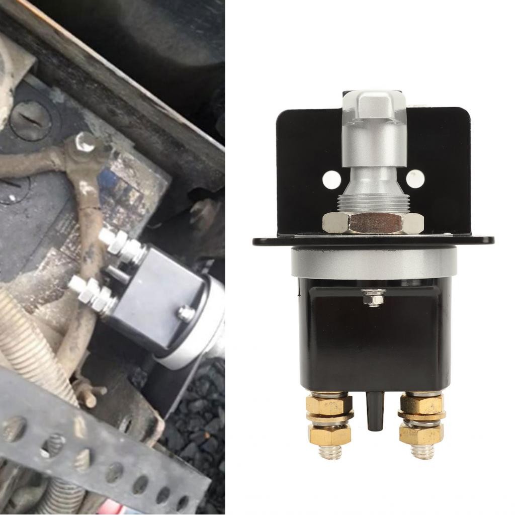 500A Battery Disconnect Switch With Lock - Out Plate, Power Off Switch For 12V - 48V Polarity Negative Battery Replace 20247, Heavy Duty Isolator For Car, Auto, Boats, RVs