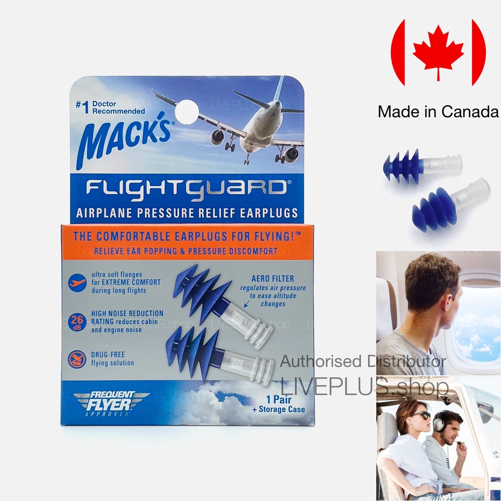 Mack's Flightguard Airplane Pressure Relief Earplugs — Flying Pain