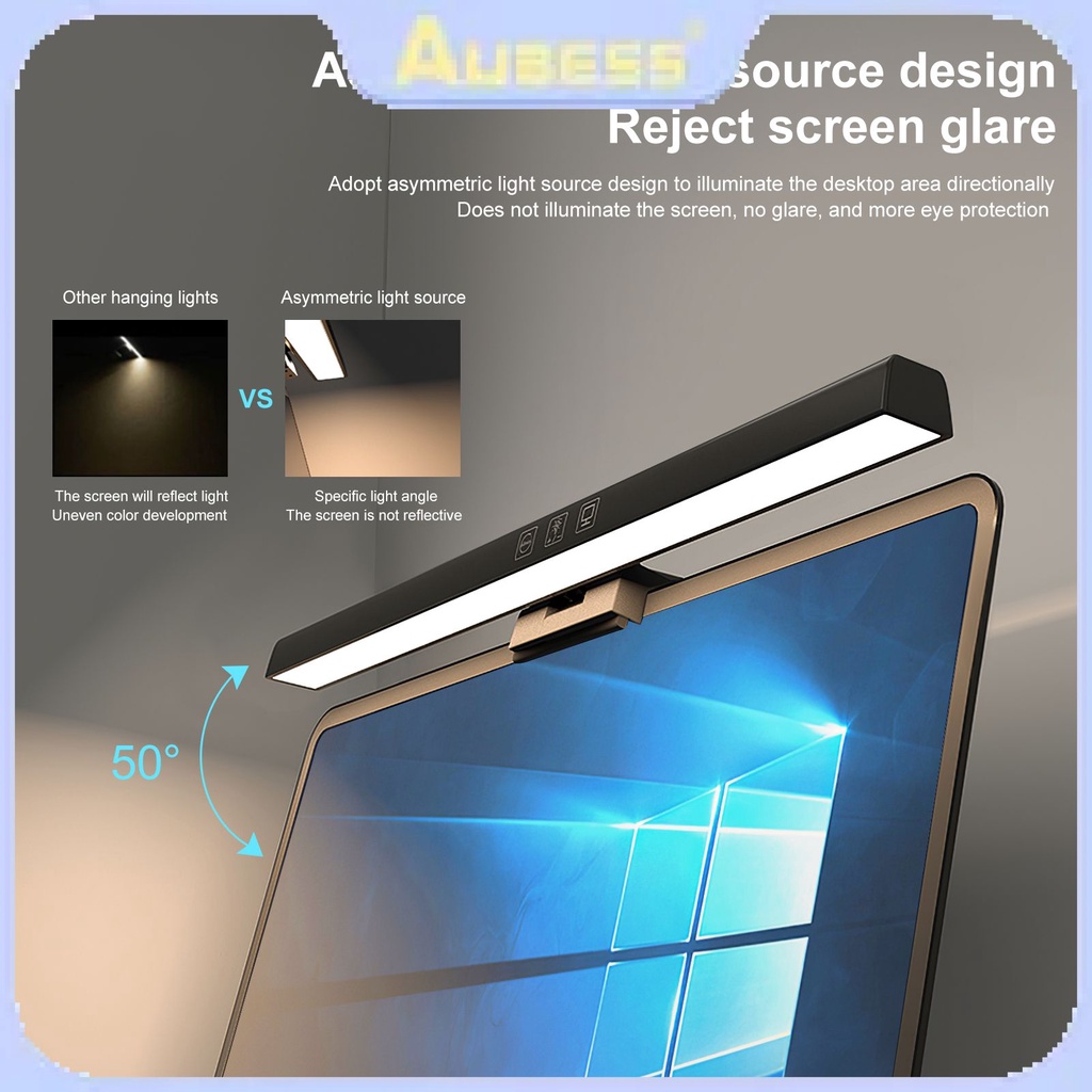 Monitor Light Led Computer Screenbar Light Desk Lamp Laptop Screen Bar ...
