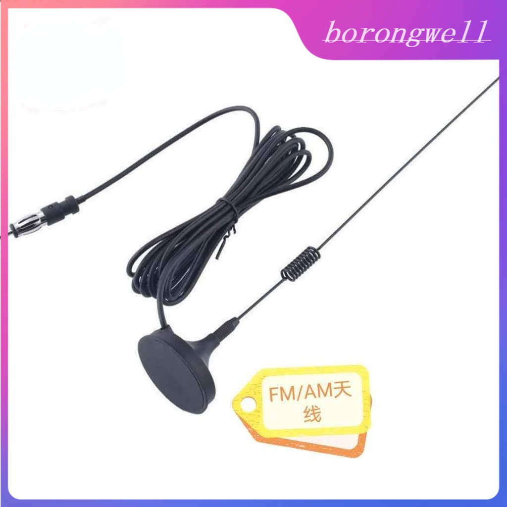 Car Am/Fm Radio Antenna Car Universal Magnetic Base Roof Mount Radio AM ...