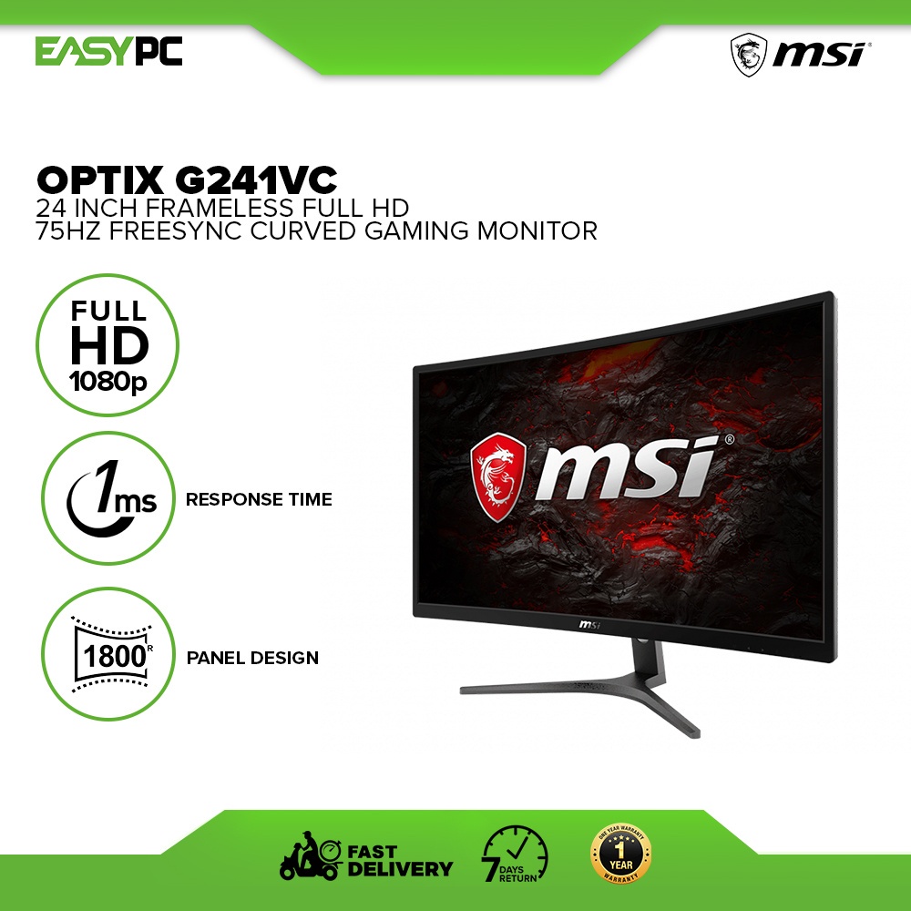 EasyPC | MSI OPTIX G241VC/G242C 24 inch curved gaming monitor