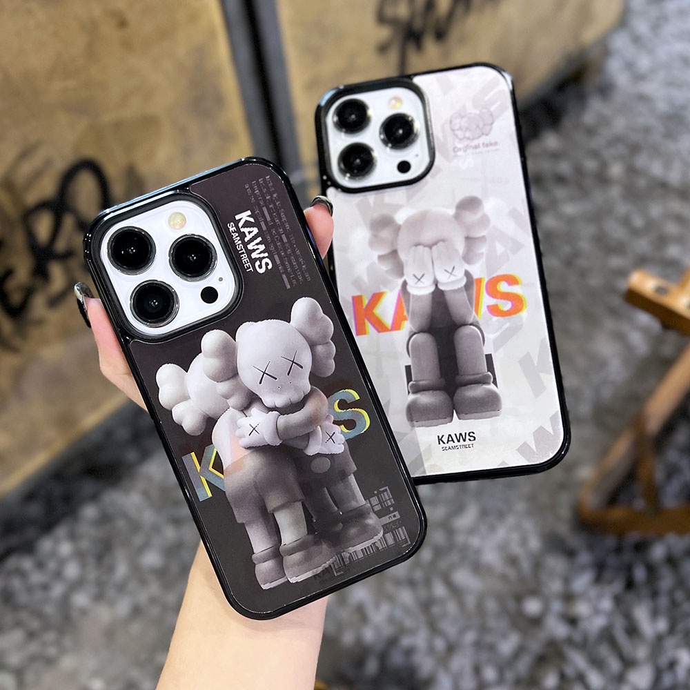Case for iPhone KAWS Magic Vary Angles Pattern Change 2in1 For