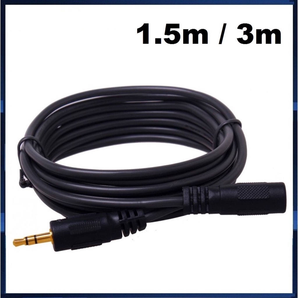 Speaker Extension Cable, Headphone jack 3.5mm Length 1.5m / 3m (1 ...
