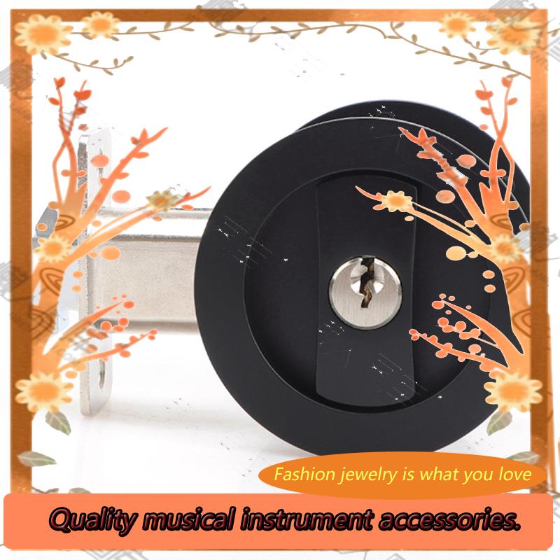 1 Piece Sliding Pocket Door Lock Black Privacy Round Pocket Door