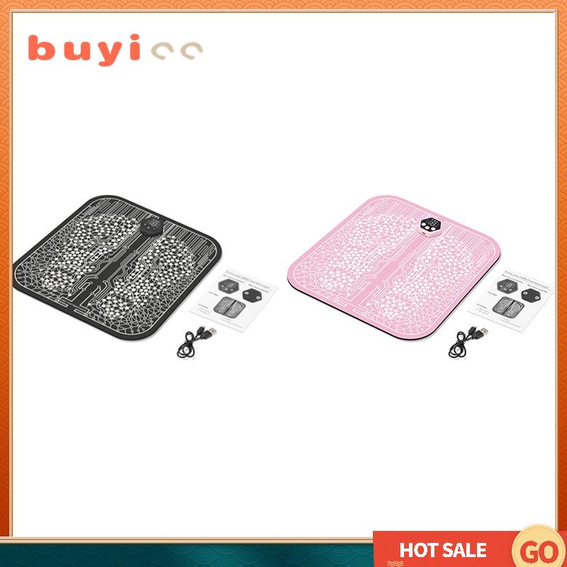 【Buyi00】EMS Foot Massager Electric Feet Acupuncture Mat for Plantar