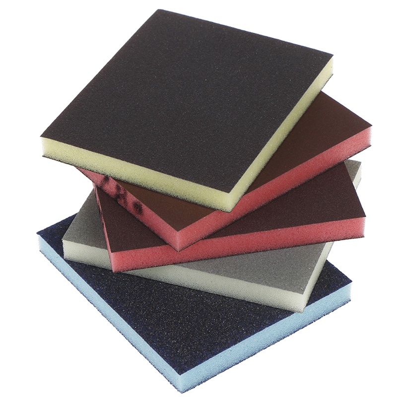 LYN 2pcs polishing sanding sponge block pad sandpaper assorted abrasive ...
