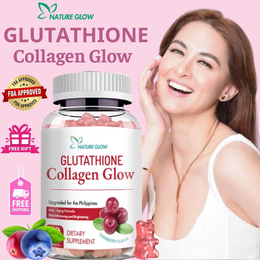 『BUY 1 TAKE 1』Glutathione Collagen Glow Gummies 100% Original Cranberry ...