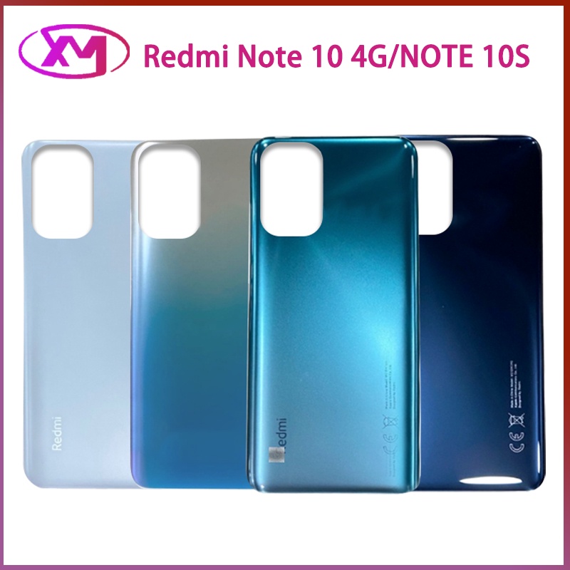 For Redmi Note 10 4G Back Cover Battery Cover Door Housing Redmi Note 10S  Housing Casing With Logo