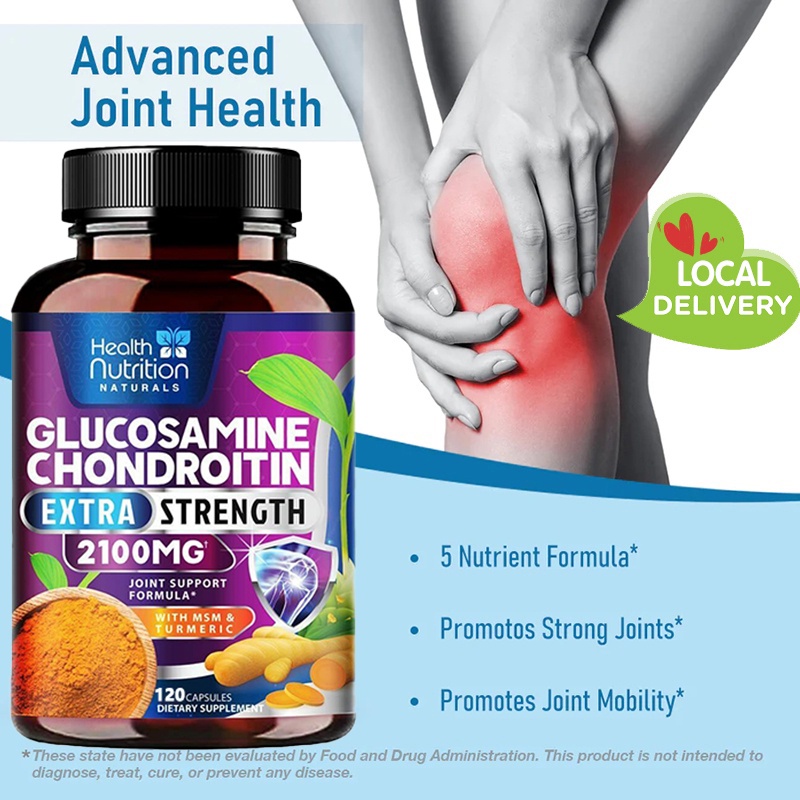 Glucosamine sulfate supplement to support heart health, enhance absorption and bioavailability
