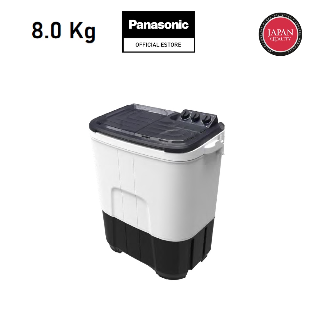 Panasonic NAW8023B 8.0kg Twin TuB with Dolphin Wave Pulsator Shopee