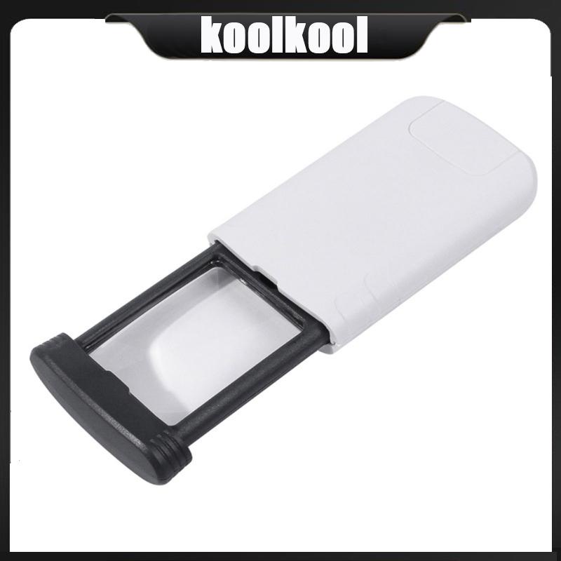 Kool Portable LED Light Magnifying Glass Small Lighted Magnifier ...