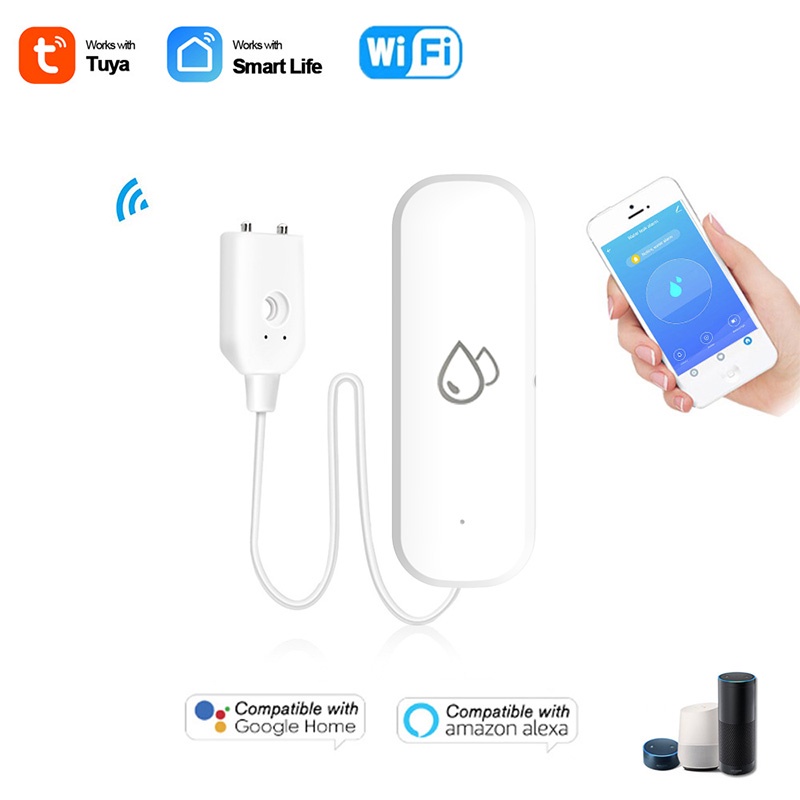 Tuya Smart WiFi/Zigbee Water Level Sensor Leakage Alarm Flood Leak ...