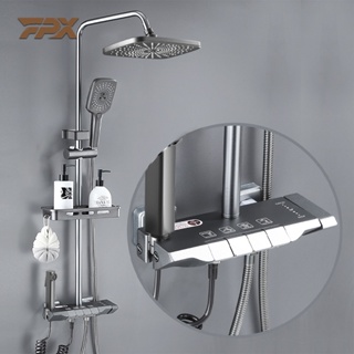 FPX Shower Set Hot And Cold Rain Shower Set With Faucet Bathroom Gun ...
