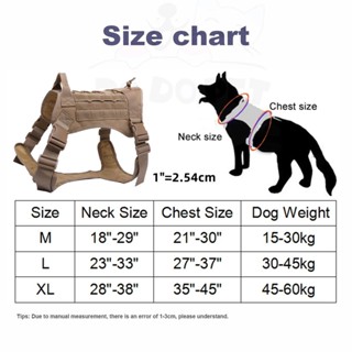 DODO K9 Pet Tactical Military Vest Outdoor Training Vest Dog Harness ...