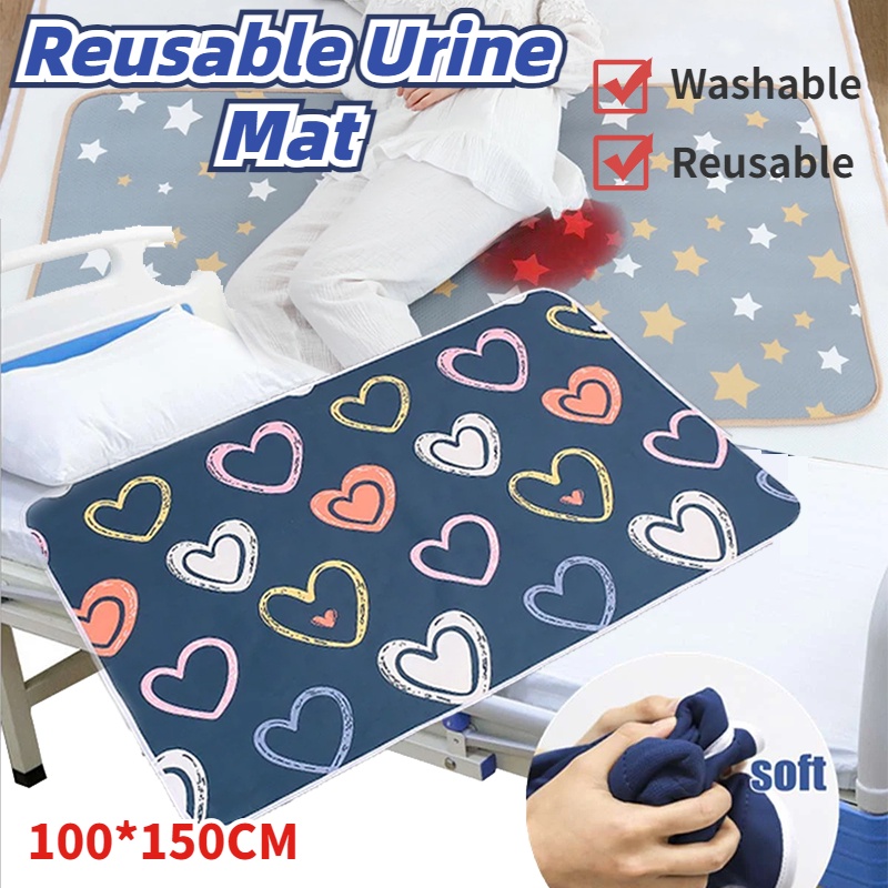 Washable Elderly Incontinence Urine Mat Adult Reusable Diaper Bed Pad ...