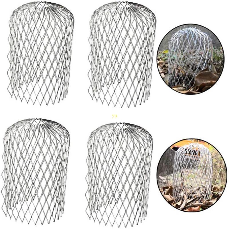YU Pack of 4 8 Metal Gutter Strainers Easy to Install Aluminium Filter ...