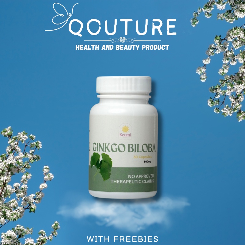 Koumi Ginkgo Biloba Capsule Supplement 60caps 500mg Reduce Anxiety