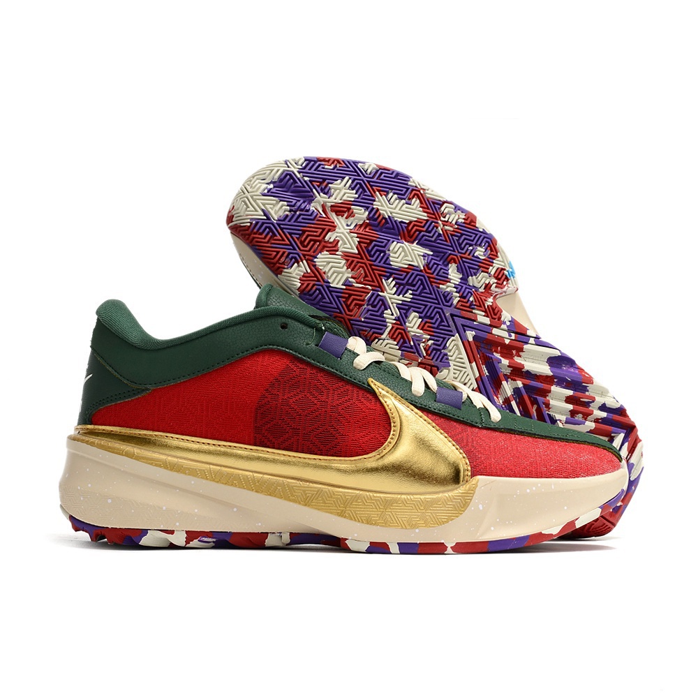 white gym red metallic gold