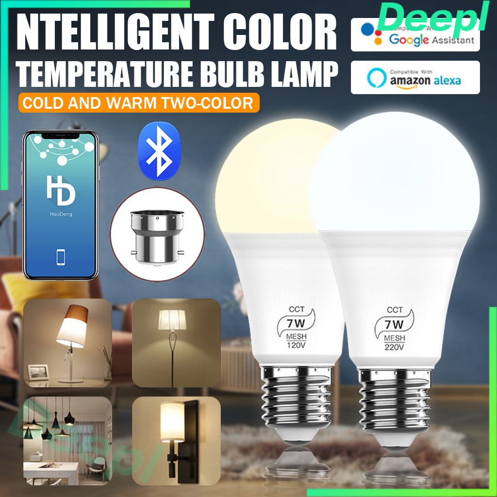 Bluetooth 7W RGB LED light bulb Smart LED light color change can be