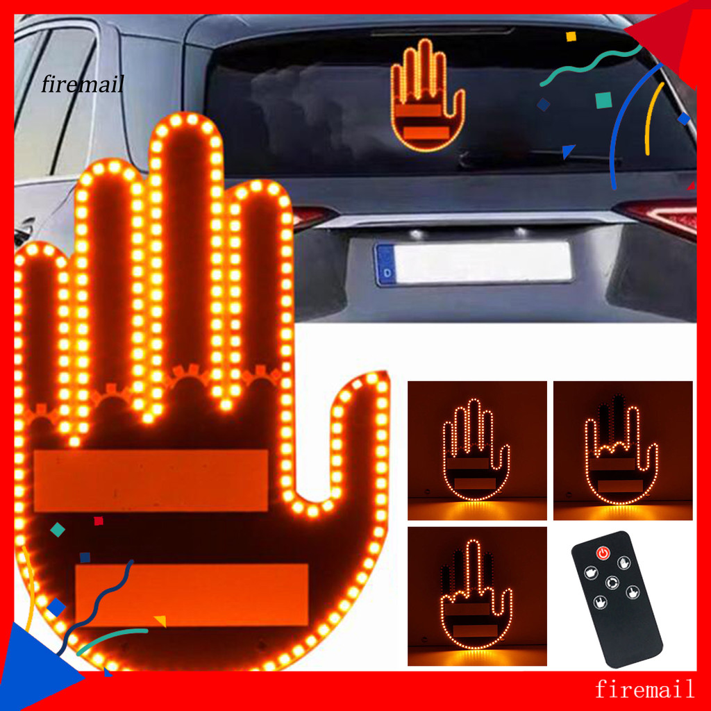 FRL Car Gesture Tail Light LED Indicator with Remote Control Easy ...