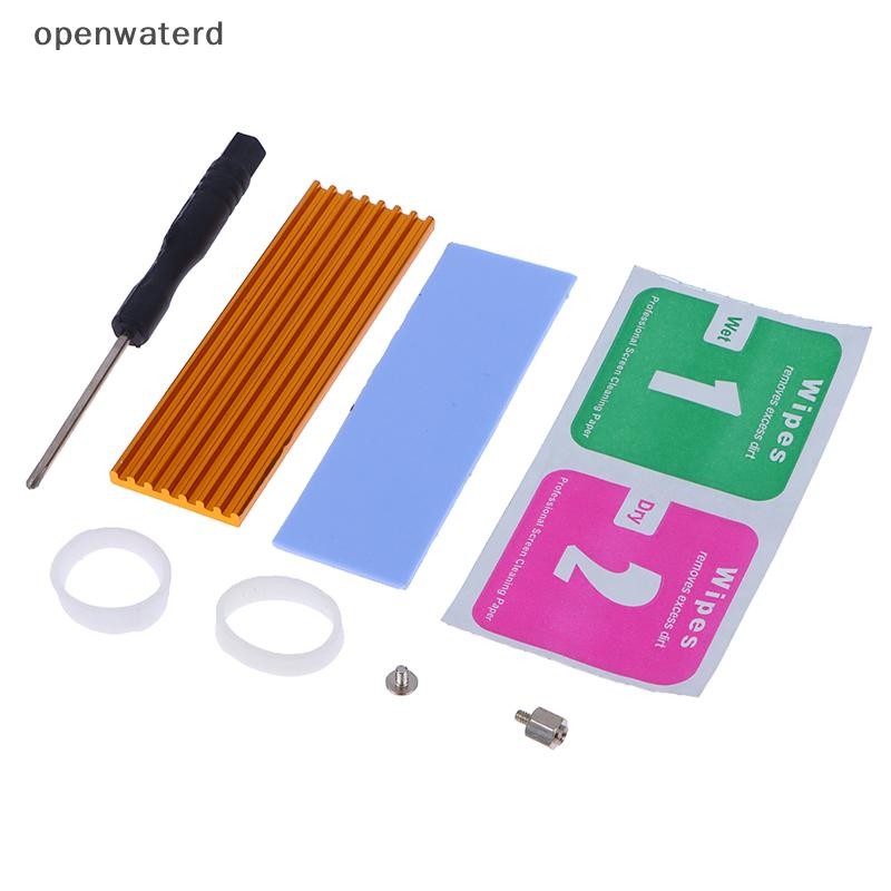 Dissipatore In Alluminio + Thermal Pad Per SSD NVMe M.2 2280 - Kit Raffreddamento NGFF - 3