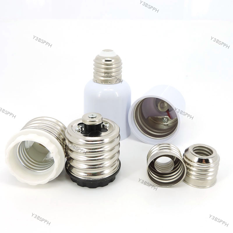 White E27 To E40 to E27 e14 led Lights lamp bulb Base power Adapter Holder connector power